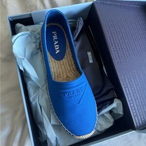 Prada Blue Espadrilles